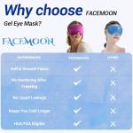 Cooling Eye Mask for Puffy Eyes: Fsa Eligible Items Hsa, Migraines Headache Fast Relief After Surgery Care Cold Compress, Reusable Face Ice Pack Gel for Dark Circles, Gentle Weighted Sleep Mask Purple