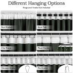 MIULEE Olive Green Velvet Curtains 96 inches 2 Panels - Pinch Pleated Luxury Room Darkening Blackout Window Drapes for Bedroom Living Room Thermal Insulated Super Soft, Back Tab Rod Pocket