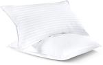 Utopia Bedding Bed Pillows for Sleeping Standard Size (White), Set of 2, Down Alternative Pillow for Sleeping, Cooling Hotel Quality Pillow Set for Back, Stomach or Side Sleepers