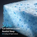 Yaak 14 Inch King Size Mattress, Cooling King Size Memory Foam Mattress in a Box for Hot Sleepers, Pressure Relief with Comfort Foam, Certipur-US Certified, USA-Made Foam, Medium Firm