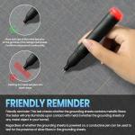 Grounding Sheets Gray Queen Size - 90% Organic Cotton + 10% Pure Silver Fitted Bed Sheet for Earthing - 400 Thread Count Deep Pocket Grounded Bedsheets - Improved Sleep Down to Earth Ground Bedding