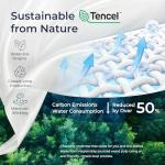 NAPSIE 14 Inch King Size Mattress, Cooling Tencel Cover, King Memory Foam Mattress in a Box, Medium Plush King Size Bed for Back Pain Relief and Cool Sleep, CertiPUR-US Certified, Foam Made in USA