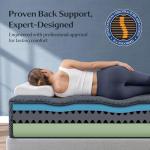 Yaak 14 Inch King Size Mattress, Cooling King Size Memory Foam Mattress in a Box for Hot Sleepers, Pressure Relief with Comfort Foam, Certipur-US Certified, USA-Made Foam, Medium Firm