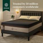 Zinus Lumbar+ Premium 14 Inch Memory Foam Mattress, Lumbar Support, Targeted Pressure Relief, Cooling Gel and Green Tea, Cool-to-The-Touch Cover, Medium Firm Feel, CertiPUR US Certified, King