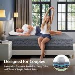 Yaak 14 Inch King Size Mattress, Cooling King Size Memory Foam Mattress in a Box for Hot Sleepers, Pressure Relief with Comfort Foam, Certipur-US Certified, USA-Made Foam, Medium Firm