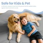 Grounding Sheets Gray Queen Size - 90% Organic Cotton + 10% Pure Silver Fitted Bed Sheet for Earthing - 400 Thread Count Deep Pocket Grounded Bedsheets - Improved Sleep Down to Earth Ground Bedding