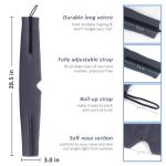 Mavogel Sleep Mask, Modal Material Eye Mask for Sleeping, Ultra Soft Skin Friendly Full Eye Covers for Women Men, Light Blocking Sleeping Mask for Travel Yoga Nap, Fully Adjustable Strap, Dark Grey