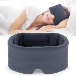 Mavogel Sleep Mask, Modal Material Eye Mask for Sleeping, Ultra Soft Skin Friendly Full Eye Covers for Women Men, Light Blocking Sleeping Mask for Travel Yoga Nap, Fully Adjustable Strap, Dark Grey