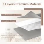 Criusia Bed Sheet Organizers and Storage, 6 Pack Foldable Linen Closet Organizer Box – Bedding Holder for Sheet Set (King/Queen Sizes), Duvet Covers, Blankets (Grey)