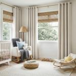 100% Blackout Shield Linen Blackout Curtains for Bedroom, Beige Grommet Curtains for Living Room, Thermal Insulated Room Darkening Drapes for Nursery, Boho Home Decor, 50" W x 72" L, 2 Panels