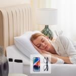 Bedluxe King Wedge Pillow Headboard (76"x10"x6"), Bed Wedge Pillow for Headboard, Foam Headboard Pillow, Bed Gap Filler King - Fill The Gap (0-7"), Mattress Gap Filler (White)