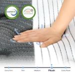 Lechepus 14Inch California King Mattress in Box, Plush Memory Foam Calking Size Mattress Sleep Presssure Relief, 5-Zone Individual Pocket Spring Mattresses, CertiPUR-US Certified None of Fiberglass