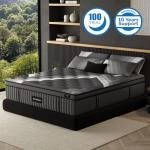 Lechepus 14Inch California King Mattress in Box, Plush Memory Foam Calking Size Mattress Sleep Presssure Relief, 5-Zone Individual Pocket Spring Mattresses, CertiPUR-US Certified None of Fiberglass