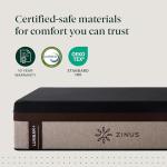 Zinus Lumbar+ Premium 14 Inch Memory Foam Mattress, Lumbar Support, Targeted Pressure Relief, Cooling Gel and Green Tea, Cool-to-The-Touch Cover, Medium Firm Feel, CertiPUR US Certified, Queen