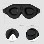 ALASKA BEAR Sleep Mask Memory Foam Contoured Eye Cups for Women and Men, Soft 3D Blackout Eye Mask for Sleeping No Pressure on Eyelids and Eyelashes Protection, Earplugs Set, Black
