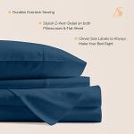 Ashton Sheets 100% Egyptian Cotton Sheets Full Size - 800 Thread Count 4 PC Deep Pocket Full Size Sheets Set, Silky Soft Cooling Sateen Weave Luxury Hotel Sheets, Fits Mattress Upto 18" - Teal