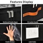 Freebat Under Bed Storage Organizer with Wheels, Underbed Container with Clear Lid Cover, Storage Bag Box with Visiable Window for Clothes, Bedsheet, Pillow, 2 Pack