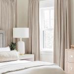 MIULEE 100% Blackout Linen Textured Curtains for Bedroom Solid Thermal Insulated Natural Beige Grommet Room Darkening Curtains & Drapes Luxury Decor for Living Room Nursery 52 x 96 Inch (2 Panels)