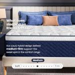 RRESTA King Mattress 14 Inch - Hotel Collection Hybrid Mattress with 7-Zone Support for Spinal Alignment & Back Pain Relief, 395-Night Trial, CertiPUR-US & Fiberglass-Free