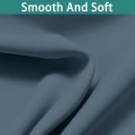 Yakamok 100% Blackout Lined Panels, Thermal Insulated Blackout Curtains for Bedroom, Heat Blocking Drapes for Living Room(52Wx84L, Stone Blue, 2 Panels)