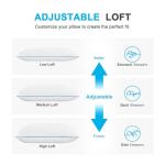 VVZ Cooling Bed Pillows Queen Size Set of 2, Shredded Memory Foam Pillows for Side Back Stomach Sleepers, Luxury Cool Gel Adjustable Firm Bed Pillows for Sleeping 2 Pack Queen Size 20 x 30 Inches