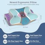 Cervical Neck Pillow for Pain Relief - Ergonomic Pillow Side Sleeper Pillow for Sleeping, Orthopedic Bed Pillow Neck Support Pillow, Contour Memory Foam Pillows for Side Back Stomach Sleepers