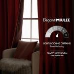 MIULEE Velvet Curtains 84 inches 2 Panels - Luxury Burnt Orange Blackout Curtains for Bedroom Living Room Thermal Insulated Super Soft Window Drapes Rod Pocket & Back Tab, Terracotta Rust Fall Decor