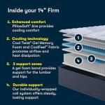 Serta Five Star Mattress Tranquility 14-Inch Firm – Queen – Zoned Support, Pressure Relief, Cooling Comfort – Made in USA – Bed-in-a-Box – 100 Night Trial, 10-Year Limited Warranty