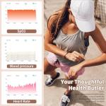 Smart Ring for Women-Men,Health-Fitness Tracker with Heart Rate, Sleep Monitor, Blood Oxygen, HRV, 128 Sports Modes, IP68 Waterproof, Gesture Control, No Subscription Fee,with iOS & Android (8)