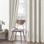 Joydeco White 100% Blackout Curtains 96 Inch 2 Panels, Luxury Thermal White Velvet Curtains for Bedroom Living Room, Soundproof Blackout Window Drapes, Rod Pocket & Back Tab (52W x 96L)