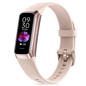 Fitness Tracker with Step Counter/Calories/Stopwatch, Activity Tracker, Health Tracker with Heart Rate Monitor, Sleep Tracker,1.10''AMOLED Touch Color Screen, Pedometer Watch for Women Men