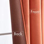 MIULEE Velvet Curtains 84 inches 2 Panels - Luxury Burnt Orange Blackout Curtains for Bedroom Living Room Thermal Insulated Super Soft Window Drapes Rod Pocket & Back Tab, Terracotta Rust Fall Decor