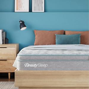 BeautySleep DreamRest Ultra Plush Pillow Top 14.25" Full Mattress, Pocketed Coils, Cooling, Breathable, and Pressure Relieving - 100 Night Trial, CertiPUR-US Certified and 10 Year Limited Warranty