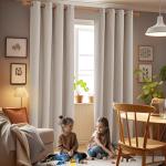 Deconovo 100% Blackout Curtains for Living Room, Double-Side Room Darkening Curtains for Bedroom, Faux Linen Drapes (Linen, W52 x L84, 2 Panels)