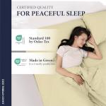 Ashton Sheets 100% Egyptian Cotton Sheets King Size - 1200 Thread Count King Size Sheets Set Egyptian Cotton, 4 PC Luxury Bedsheet (Beige), Soft, Cooling, 17" Deep Pocket Sateen Weave Bedsheet Set