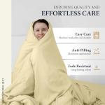 Ashton Sheets 100% Egyptian Cotton Sheets King Size - 1200 Thread Count King Size Sheets Set Egyptian Cotton, 4 PC Luxury Bedsheet (Beige), Soft, Cooling, 17" Deep Pocket Sateen Weave Bedsheet Set