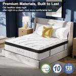 Suiforlun King Mattress, 14 Inch Hybrid Gel Memory Foam and Pocket Coils Innerspring, Euro Top Luxury King Bed Mattress with 7 Premium Layers, Pressure Relief, CertiPUR-US Certified, 80"x76"x14"