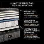 Beautyrest Black Series One 14.75" Medium Pillow Top King Mattress - Breathable, Cooling, and Supportive - CertiPUR-US Certified, 100-Night Sleep Trial, and 10-Year Limited Warranty