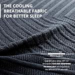 EGOHOME 14 inch Firm King Mattress, Memory Foam Mattress with Cooling Cover, Bed in a Box, CertiPUR-US Certified, Breathable and Supportive, Made in USA, 76''x80''x14'' Black