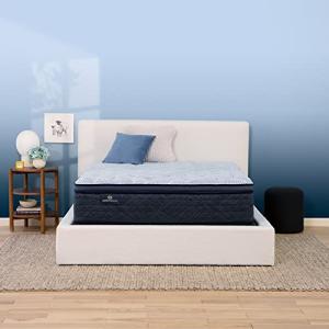 Serta Perfect Sleeper Mattress Enhanced 14.5" Queen Mattress - Plush Pillow Top, Cooling Gel Memory Foam, Pocket Innersprings for Motion Isolation, Edge Support, CertiPUR-US Certified - Nurture Night