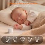 SMILEBOP White Noise Sound Machine, Portable White Noise Machine for Sleeping with 18 Soothing Sounds, Timer & Memory Function, for Baby Adults, Travel, Office, Hotel Privacy (Mini)