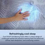 Serta Perfect Sleeper Mattress Enhanced 14.5" Queen Mattress - Plush Pillow Top, Cooling Gel Memory Foam, Pocket Innersprings for Motion Isolation, Edge Support, CertiPUR-US Certified - Nurture Night