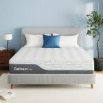 FATHOM Firm King Mattress 14 Inch Memory Foam Mattress King Size Bed in a Box for Back Pain Relief and Cool Sleep with Gel Foam and Removeable Fiberglass Free Cover, CertiPUR-US Certified