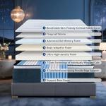 Lomeluous Queen Mattress 14 Inch,Luxurious Layered Support Queen Size Mattress with 3” Pressure Relie Layer and Coils System for Proper Lumbar & Hip Support, Cooling Upgrade Medium Firm