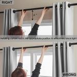 Rutterllow Total Blackout 330 GSM Curtains, Full Shade 84 Inches Long Complete Drapes for Living Room,Thermal Insulated Bedroom Window Treatment Drapes (2Panels,Light Gray,52x84inch)