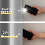 Rutterllow Total Blackout 330 GSM Curtains, Full Shade 84 Inches Long Complete Drapes for Living Room,Thermal Insulated Bedroom Window Treatment Drapes (2Panels,Light Gray,52x84inch)