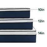 ZINUS 14 Inch Cooling Comfort Support Hybrid Mattress [New Version], California King, Fiberglass Free, Medium Plush, Cooling Motion Isolation, Certified Safe Foams & Fabric, Mattress in A Box