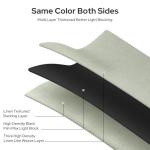 HOMEIDEAS 100% Sage Green Linen Blackout Curtains for Bedroom, 52 x 96 Inch Length 2 Panels Faux Linen Thermal Insulated Black Out Grommet Window Drapes for Living Room