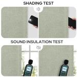 HOMEIDEAS 100% Sage Green Linen Blackout Curtains for Bedroom, 52 x 96 Inch Length 2 Panels Faux Linen Thermal Insulated Black Out Grommet Window Drapes for Living Room