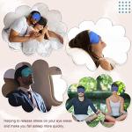 BBTO 4 Pcs Silk Sleep Eye Masks Smooth Soft Satin Eye Covers with Adjustable Strap Blindfold for Sleeping Blocking Out Lights Travel Relaxation (Royal Blue, Dark Green, Navy Blue, Black)